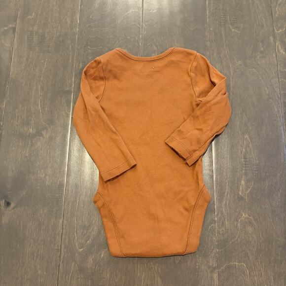 Bundles Baby Place My 1st Thanksgiving Bodysuit 3-6M Brown 100% Organic Cotton - Picture 4 of 10